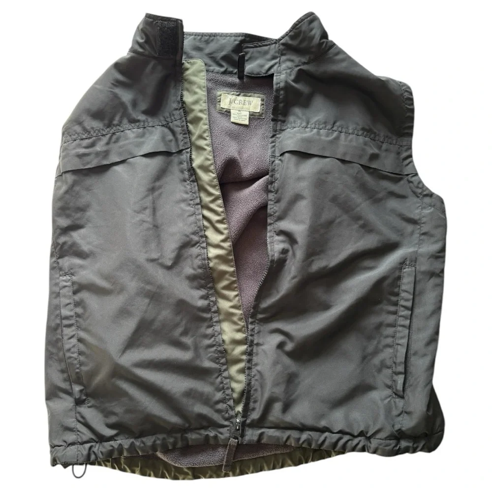 J. crew mens 5 pocket windbreaker vest thinly insulated jacket | XL